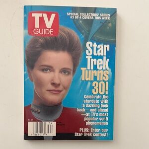 TV Guide August 1996 Captain Janeway (Kate Mulgrew) Star Trek Turns 30 Series #3